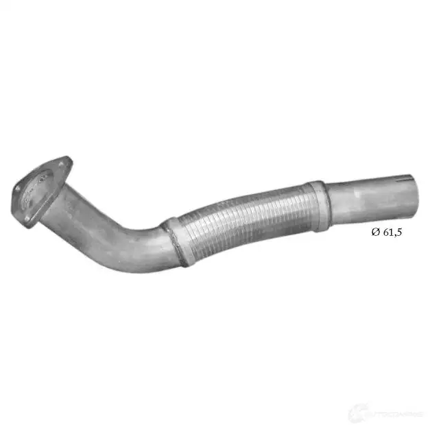 Выхлопная труба глушителя POLMO 4307622 444N6 A 69.62