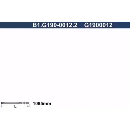 Датчик износа тормозных колодок GALFER 3286416 G1900 012 B1.G190-0012.2 0318H изображение 0