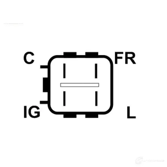 Щетки генератора, с регулятором AS-PL 1042310700 are6107 S A2SEAE 5901259496246 изображение 3