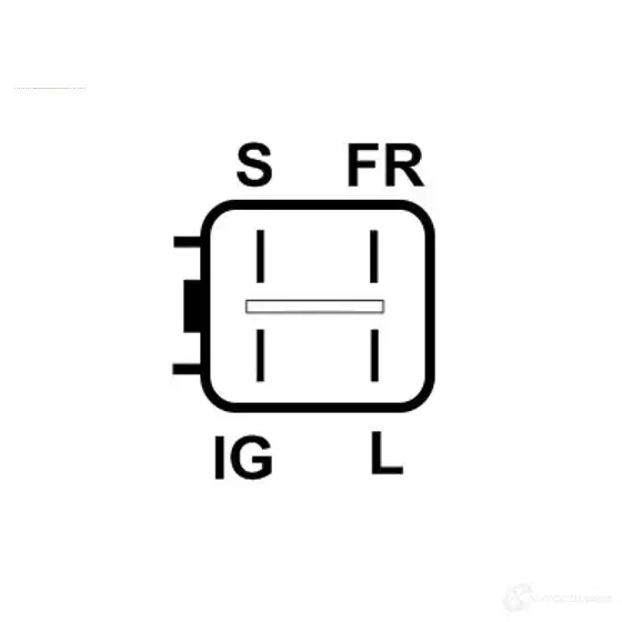 Щетки генератора, с регулятором AS-PL 4267455 are6075 5901259458664 FI8 1R0 изображение 3