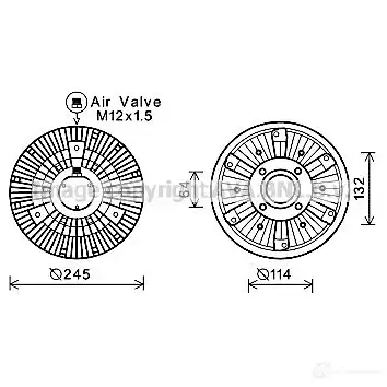 Вискомуфта PRASCO mnc085 4045385190553 TD JS5RE 1424581413 изображение 0