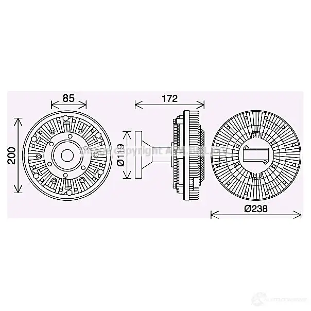 Вискомуфта PRASCO 1424581368 4045385231133 dfc081 ITM 9L - Изображение 1