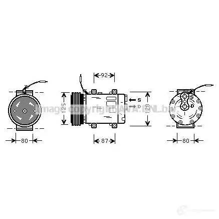 Компрессор кондиционера PRASCO YAU PS 2604273 rtk067 4045385037230 изображение 0