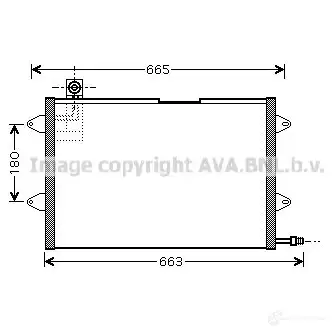 Радиатор кондиционера PRASCO 4Q1 3GCA 4045385015955 6271624 st5026
