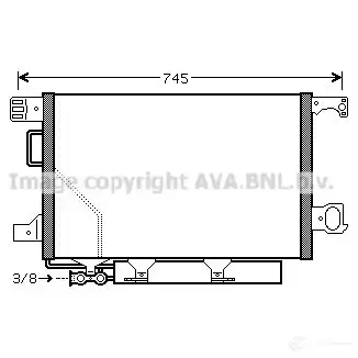 Радиатор кондиционера PRASCO ME026C0 04 msa5435d 2596285 LSG9BG изображение 0