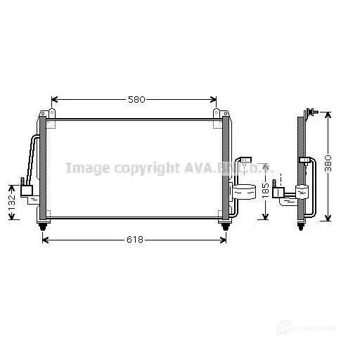 Радиатор кондиционера PRASCO dw5040 LFZA3 2 4045385009930 2581947