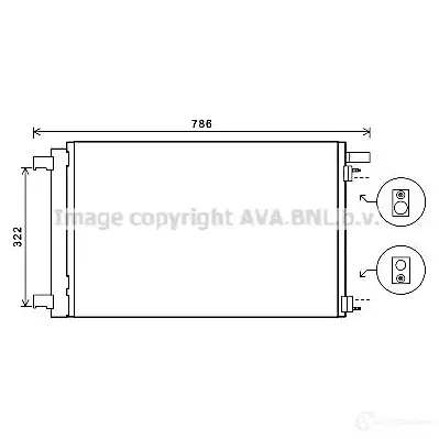 Радиатор кондиционера PRASCO pea5364d 2600672 P G424C005 S8ZMX изображение 0