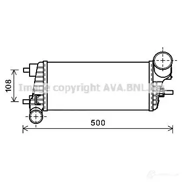 Радиатор кондиционера PRASCO 1LM7AV 2603919 rt5444 ME750C00 1 изображение 0