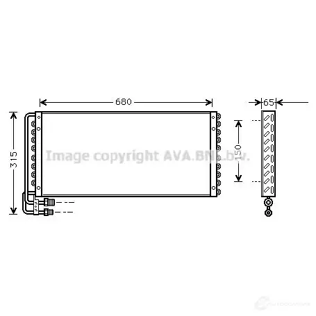 Радиатор кондиционера PRASCO mn5012 Y67 E8L 2595601 4045385012169 изображение 0