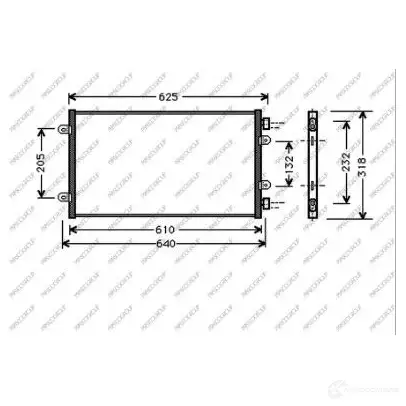 Радиатор кондиционера PRASCO FT133C003 222 PGC 1437690940