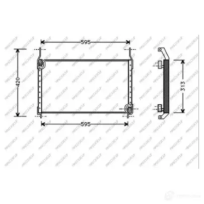 Радиатор кондиционера PRASCO FT137C003 1437689587 AO VCP изображение 0