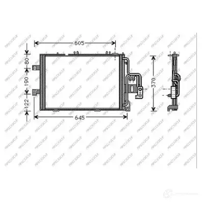 Радиатор кондиционера PRASCO op031c004 1437690935 TGNX EG