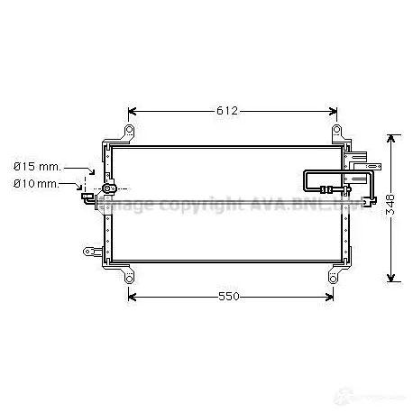 Радиатор кондиционера PRASCO ft5128d 2586192 TOY HBN 4045385205363