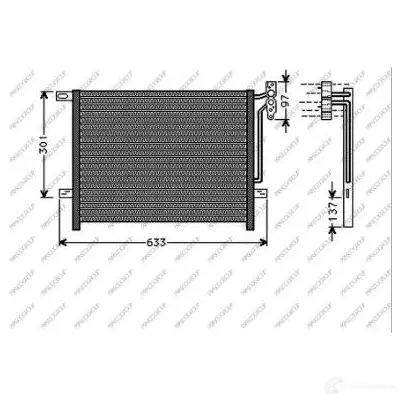 Радиатор кондиционера PRASCO BM624C001 DTUSL H 1437691199 изображение 0