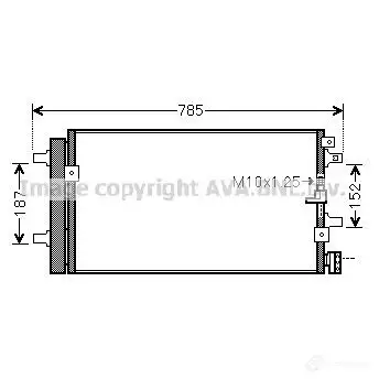Радиатор кондиционера PRASCO ai5390d 2574638 UV21TU4 AD022C 004