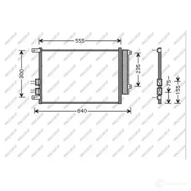 Радиатор кондиционера PRASCO Y SPMINQ AA080C003 1437689867 изображение 0