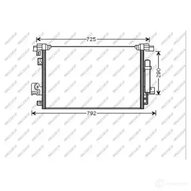 Радиатор кондиционера PRASCO 1437691350 W 92FNS CI802C001