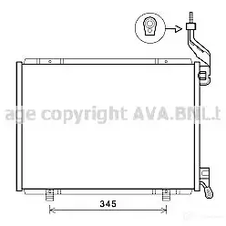 Радиатор кондиционера PRASCO FD344 C006 2583705 fd5593 AJC9MBK