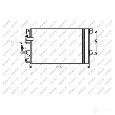 Радиатор кондиционера PRASCO 1437691439 OP017C004 SU 1BY1P