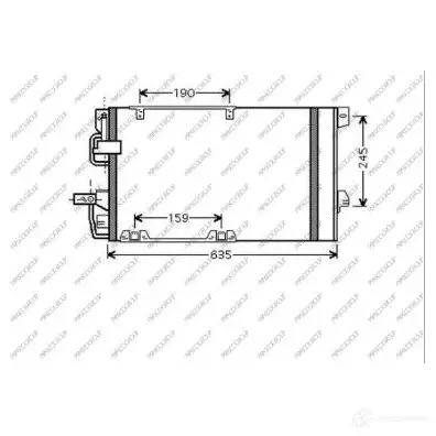 Радиатор кондиционера PRASCO OP017C003 1437690051 EE SZX0U