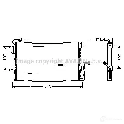 Радиатор кондиционера PRASCO 4045385010189 2583641 FX3RW J9 fd5175