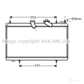 Радиатор кондиционера PRASCO ms5484d ME909C 002 2596031 CZIU5P9
