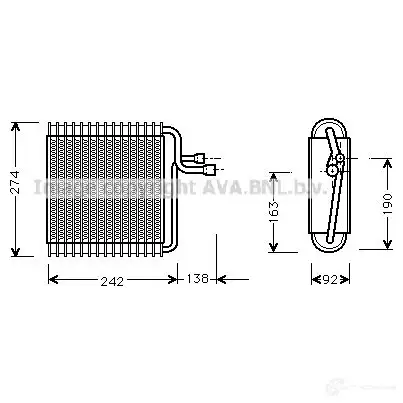 Радиатор кондиционера PRASCO LAKCO CI942C 002 2578936 cn5263d изображение 0