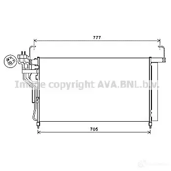 Радиатор кондиционера PRASCO AP2L NV8 4045385210190 hy5347d 2590038