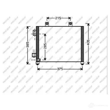 Радиатор кондиционера PRASCO YEP NE0 OP304C001 1437690047
