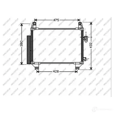 Радиатор кондиционера PRASCO K EX09L TY325C002 1437690120 изображение 0