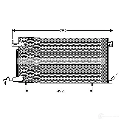 Радиатор кондиционера PRASCO V5VGM 2600663 pea5187 CI420 C001 изображение 0