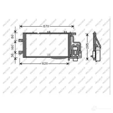 Радиатор кондиционера PRASCO ZLO ED9 1437691415 OP030C003 изображение 0