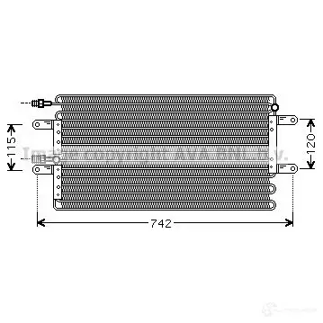 Радиатор кондиционера PRASCO rt5251 PRYQ8 T 4045385015740 2603885