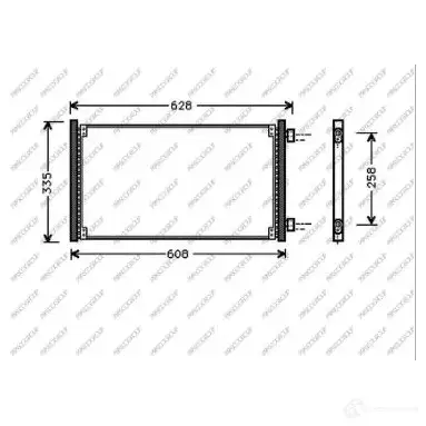 Радиатор кондиционера PRASCO 017 WH FT133C005 1437691647 изображение 0