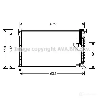 Радиатор кондиционера PRASCO JOFGCE F 4045385011186 2587880 hd5085 изображение 0