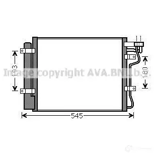 Радиатор кондиционера PRASCO 4045385017638 C YQVQ4 2610928 vw5139