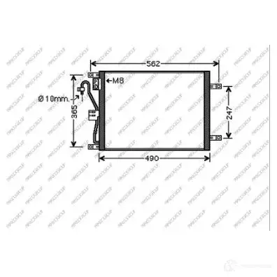 Радиатор кондиционера PRASCO DS011C001 1437690235 QXOZ8N 9