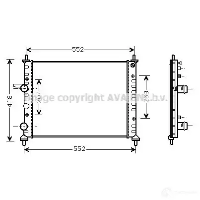 Радиатор кондиционера PRASCO MUIRK4K fd5367 2583686 FD42 2C001 изображение 0