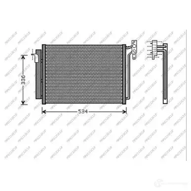 Радиатор кондиционера PRASCO BM820C001 U LCUJ 1437690303 изображение 0