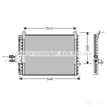 Радиатор кондиционера PRASCO MP9LA8 5 ms5206 4045385012336 2595991