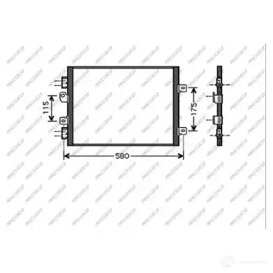 Радиатор кондиционера PRASCO RN916C003 O4 9W5 1437691829 изображение 0