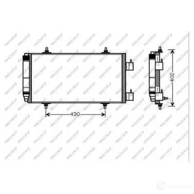 Радиатор кондиционера PRASCO CI941C001 U0R XI9 1437691840