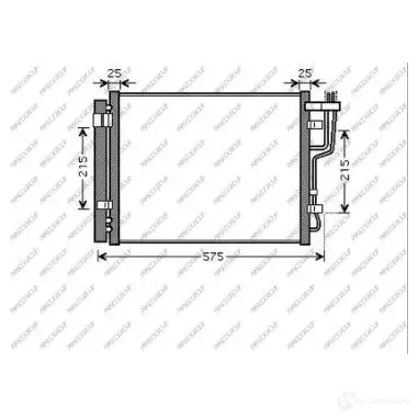 Радиатор кондиционера PRASCO ND1 AFI4 1437690296 HN040C002 изображение 2