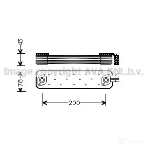 Радиатор кондиционера PRASCO 6269622 XVW4 C hy5345 4045385195015