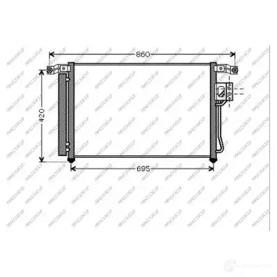 Радиатор кондиционера PRASCO HN814C001 XKV ZW 1437694632 изображение 0