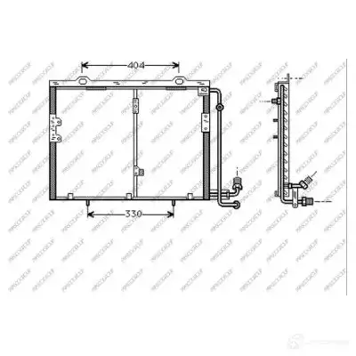 Радиатор кондиционера PRASCO 1437694501 ME620C002 KICJ0 VW