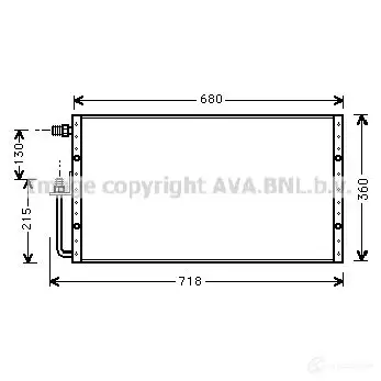 Радиатор кондиционера PRASCO pe5215 AHSWU BW 4045385015214 2600428