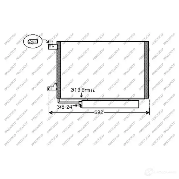 Радиатор кондиционера PRASCO me326c002 1437690448 EEA8ZB G изображение 0