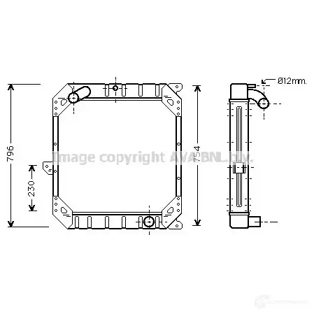 Радиатор кондиционера PRASCO 4045385176830 KH SG01X hy5279 6269602