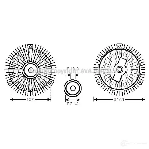 Радиатор кондиционера PRASCO K7QT9 V 6272570 vw5369 4045385203987